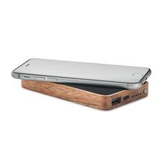 Vue Powerbank sans fil 4000 mAh - Acapow de couleur noir| Krokrodeal