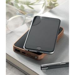 Vue Powerbank sans fil 4000 mAh - Acapow de couleur noir| Krokrodeal