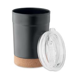 Vue Gobelet double paroi 300ml - Nomu de couleur noir| Krokrodeal