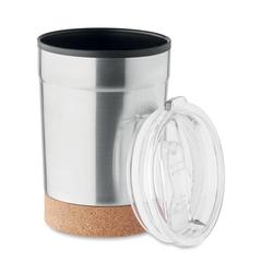 Vue Gobelet double paroi 300ml - Nomu de couleur gris| Krokrodeal