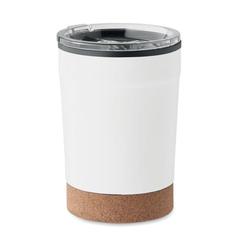 Vue Gobelet double paroi 300ml - Nomu de couleur blanc| Krokrodeal