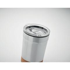 Vue Gobelet double paroi 300ml - Nomu de couleur blanc| Krokrodeal