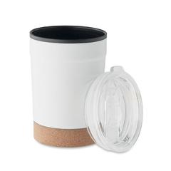 Vue Gobelet double paroi 300ml - Nomu de couleur blanc| Krokrodeal