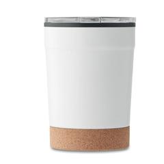Vue Gobelet double paroi 300ml - Nomu de couleur blanc| Krokrodeal