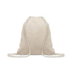Vue Sac en coton recyclé 140 gr/m - Mujika de couleur marron| Krokrodeal