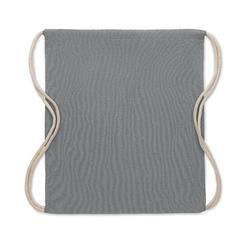 Vue Sac en coton recyclé 140 gr/m - Mujika de couleur gris| Krokrodeal