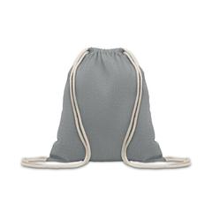 Vue Sac en coton recyclé 140 gr/m - Mujika de couleur gris| Krokrodeal