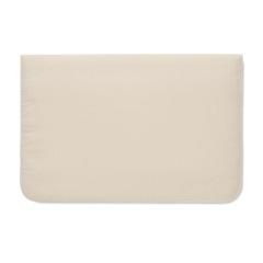 Vue Pochette 15 pouces en coton - Cotin de couleur marron| Krokrodeal