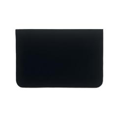 Vue Pochette 15 pouces en coton - Cotin de couleur noir| Krokrodeal