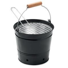 Vue Barbecue seau portable - Bbqtray de couleur noir| Krokrodeal