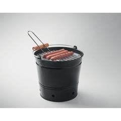 Vue Barbecue seau portable - Bbqtray de couleur noir| Krokrodeal