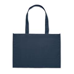 Vue Sac shopping en RPET non tissé - Kaimono de couleur bleu| Krokrodeal