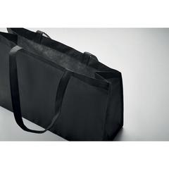 Vue Sac shopping en RPET non tissé - Kaimono de couleur noir| Krokrodeal