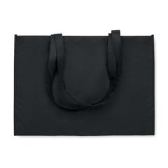 Vue Sac shopping en RPET non tissé - Kaimono de couleur noir| Krokrodeal