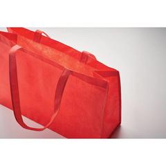 Vue Sac shopping en RPET non tissé - Kaimono de couleur rouge| Krokrodeal