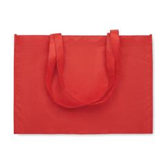 Vue Sac shopping en RPET non tissé - Kaimono de couleur rouge| Krokrodeal