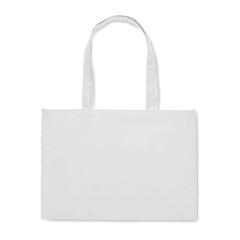Vue Sac shopping en RPET non tissé - Kaimono de couleur blanc| Krokrodeal