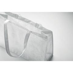 Vue Sac shopping en RPET non tissé - Kaimono de couleur blanc| Krokrodeal