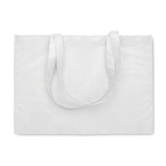 Vue Sac shopping en RPET non tissé - Kaimono de couleur blanc| Krokrodeal