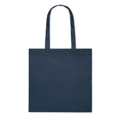 Vue Sac shopping en RPET non tissé - Kaimani de couleur bleu| Krokrodeal