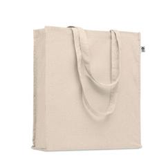 Vue Sac shopping en coton bio - Bente de couleur marron| Krokrodeal