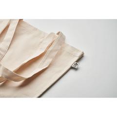 Vue Sac shopping en coton bio - Bente de couleur marron| Krokrodeal