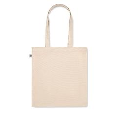 Vue Sac shopping en coton bio - Bente de couleur marron| Krokrodeal