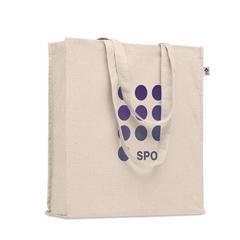 Vue Sac shopping en coton bio - Bente de couleur marron| Krokrodeal