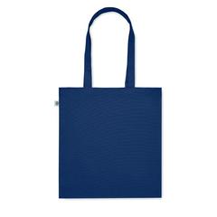 Vue Sac shopping en coton bio - Bente colour de couleur bleu| Krokrodeal