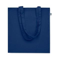 Vue Sac shopping en coton bio - Bente colour de couleur bleu| Krokrodeal