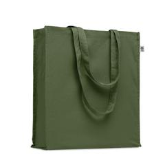 Vue Sac shopping en coton bio - Bente colour de couleur vert| Krokrodeal