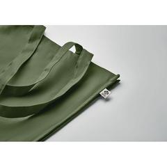 Vue Sac shopping en coton bio - Bente colour de couleur vert| Krokrodeal