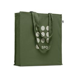 Vue Sac shopping en coton bio - Bente colour de couleur vert| Krokrodeal