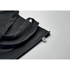 Vue Sac shopping en coton bio - Bente colour de couleur noir| Krokrodeal