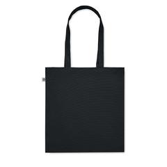 Vue Sac shopping en coton bio - Bente colour de couleur noir| Krokrodeal