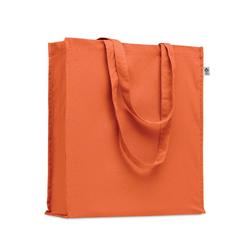 Vue Sac shopping en coton bio - Bente colour de couleur orange| Krokrodeal