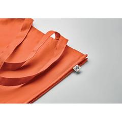 Vue Sac shopping en coton bio - Bente colour de couleur orange| Krokrodeal