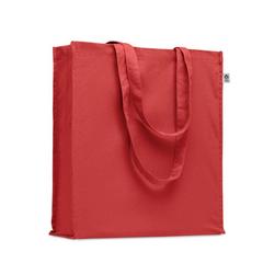 Vue Sac shopping en coton bio - Bente colour de couleur rouge| Krokrodeal