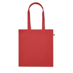 Vue Sac shopping en coton bio - Bente colour de couleur rouge| Krokrodeal