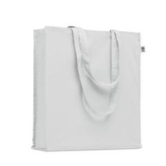 Vue Sac shopping en coton bio - Bente colour de couleur blanc| Krokrodeal