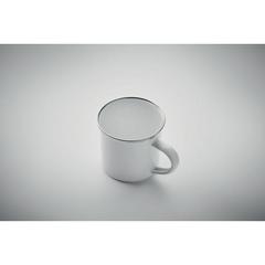 Vue Mug en émail pour sublimation - Plateado s de couleur blanc| Krokrodeal