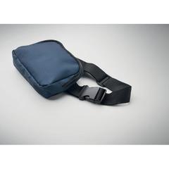 Vue Sac banane en polyester 300D - Toshi de couleur bleu| Krokrodeal