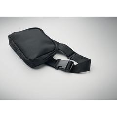 Vue Sac banane en polyester 300D - Toshi de couleur noir| Krokrodeal