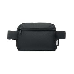 Vue Sac banane en polyester 300D - Toshi de couleur noir| Krokrodeal