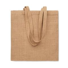 Vue Sac shopping en jute - Zolang de couleur marron| Krokrodeal