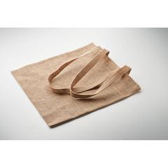 Vue Sac shopping en jute - Zolang de couleur marron| Krokrodeal