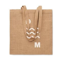 Vue Sac shopping en jute - Zolang de couleur marron| Krokrodeal