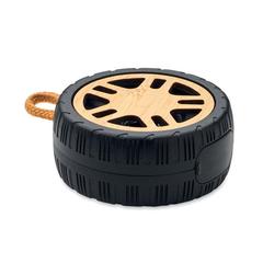 Vue Haut-parleur sans fil en roue - Matic de couleur marron| Krokrodeal