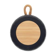 Vue Haut-parleur sans fil en roue - Matic de couleur marron| Krokrodeal