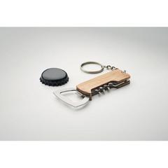 Vue Outil de poche 3en1 en bambou - Allin1 de couleur marron| Krokrodeal